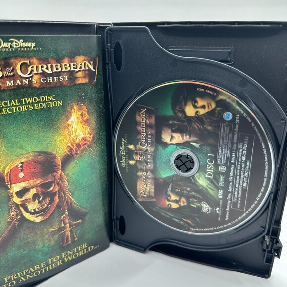 Pirates Of The Caribbean Dead Mans Chest 2 Disc Special Johnny Depp Disney DVD - Picture 5 of 6